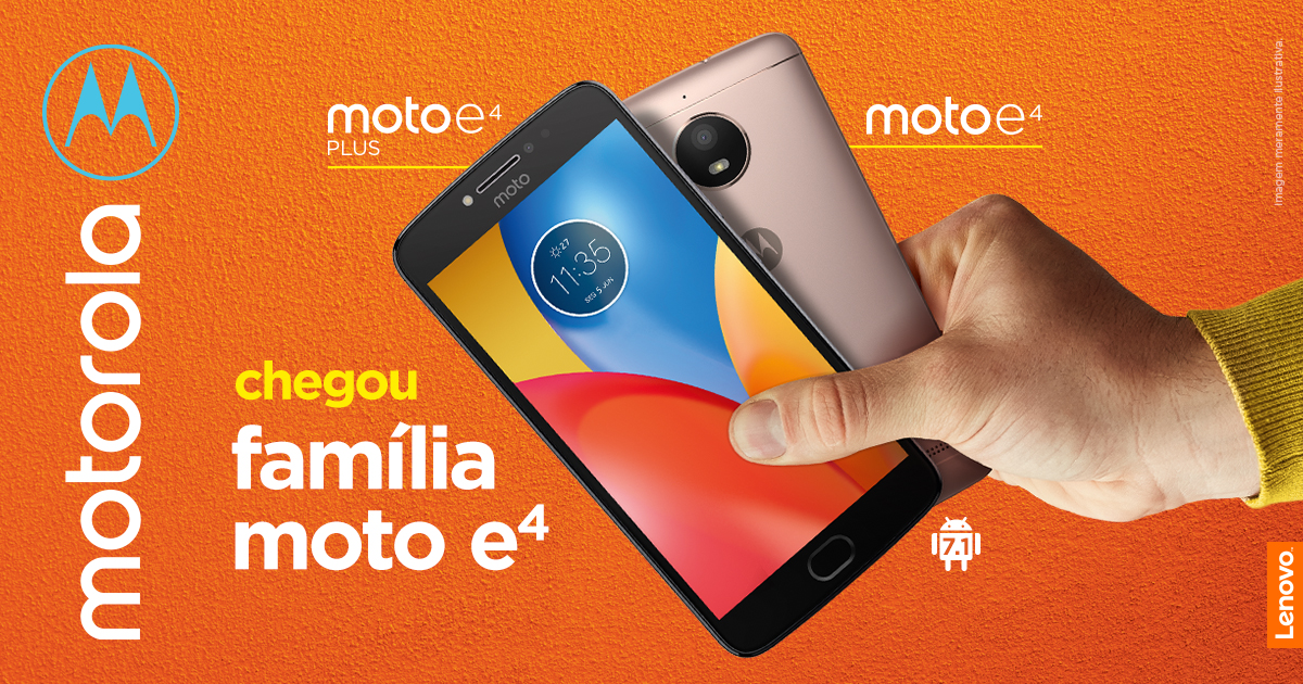 Família Moto E4 e Moto C Plus. Conheça os mais novos lançamentos Motorola