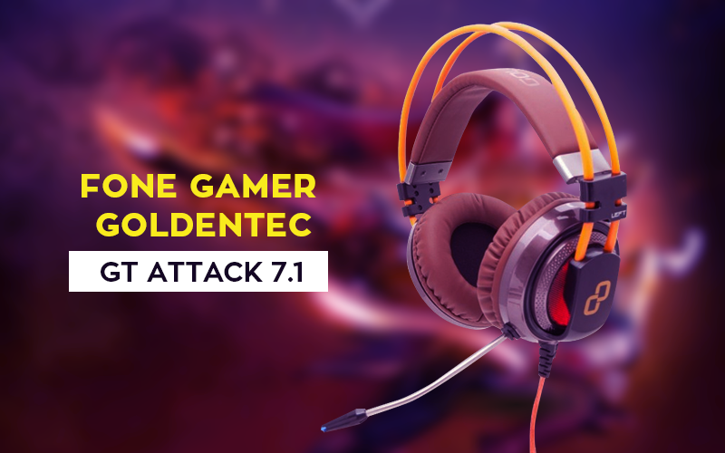 Conheça o Fone Gamer GT ATTACK 7.1 Goldentec