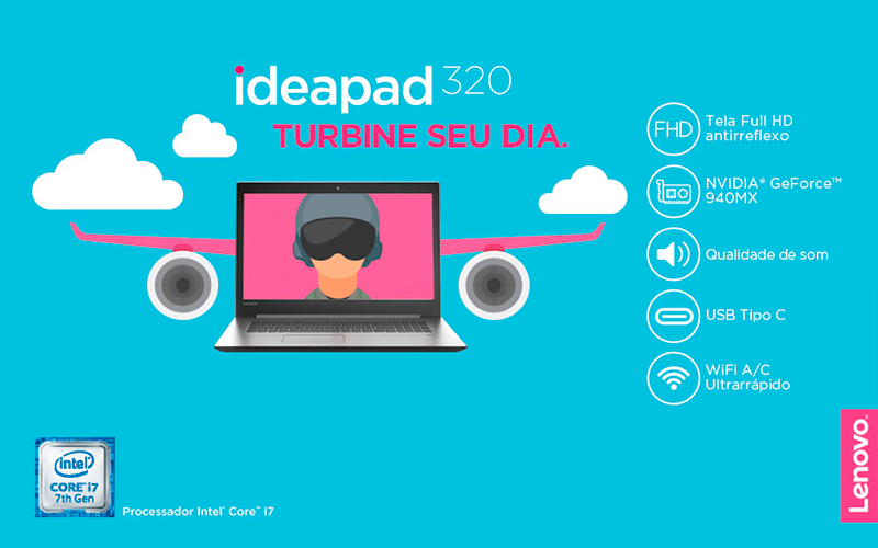 Lançamento Ideapad 320 já está na ibyte.
