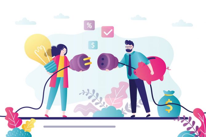 IlustraÃ§Ã£o de pessoas desconectadas